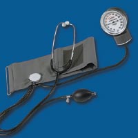 SPHYGMOMANOMETER w ATTACHED STETHOSCOPE