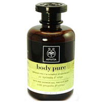 Apivita Body Pure Shower Gel for fatty skin with Propolis + Citron