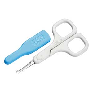 Chicco Safety scissors with case, Light Blue