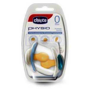 Chicco Physio Rubber Soother, Blue, 0m +