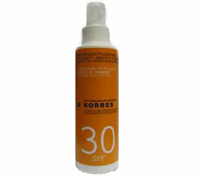 Korres Sunscreen Face - Body Emulsion With Yogurt SPF30 150ml