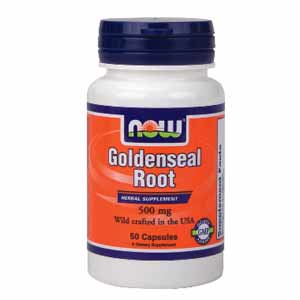Nowfoods GOLDENSEAL ROOT 500mg 50 CAPS Detoxification of the body