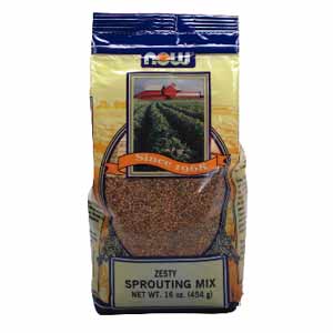 Nowfoods SPROUT MIX ZESTY 1 LB Sprouting seeds