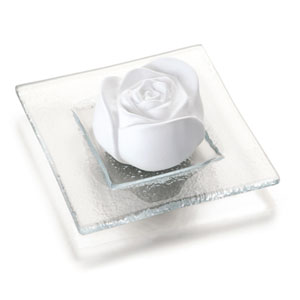 Primavera Rosebuds(Rose Blossom) in a transparent glass base Aromatic Stone