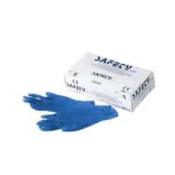gloves safety at / g Vinyl Blue S / M / L / XL box of 100pieces