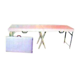 massage suitcase with metal legs