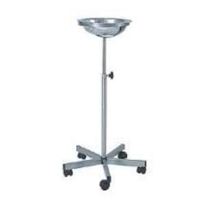 based pan with single basin, Base 5-spoke wheel - Stainless