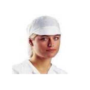 Non Wooven white hats with visor Romed Netherlands