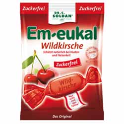 Em-Eukal Cherry Sugarfree 75gr Caramel For The Throat