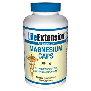Life Extension Magnesium 500mg / 100caps Dietary Supplement
