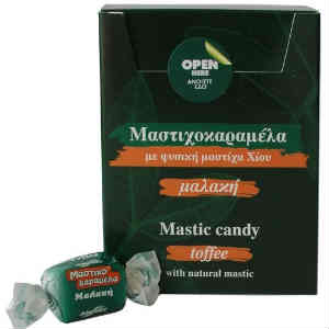 Mastic Gum Soft Candies (toffee), box 75gr