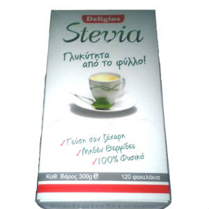 Deligios Stevia 300g 120φακελακια