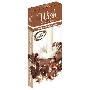 Wish Chocolate Almond , 75 gr
