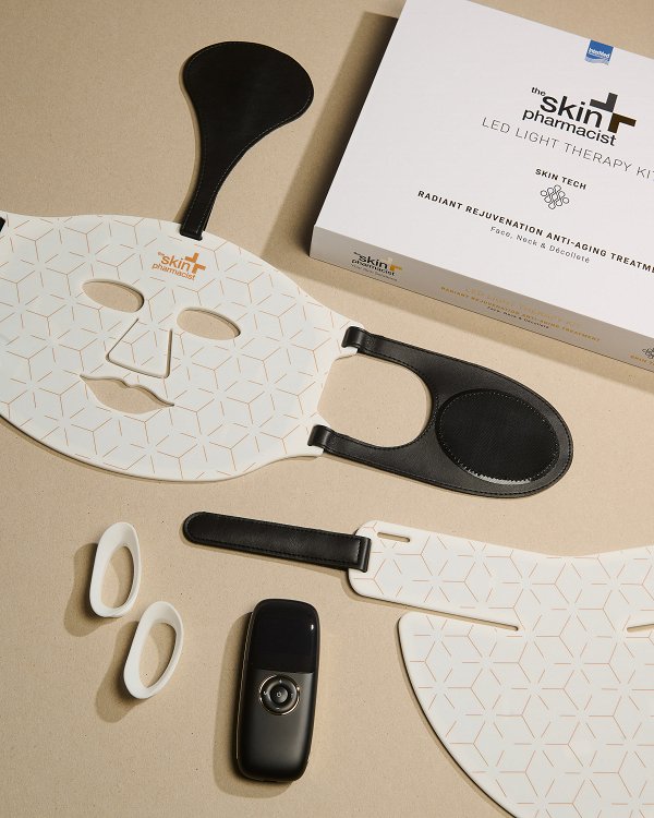 InterMed The Skin Pharmacist Led Light Therapy Kit Μάσκα Φωτοθεραπείας Προσώπου LED & Υπερύθρων για Αντιγήρανση