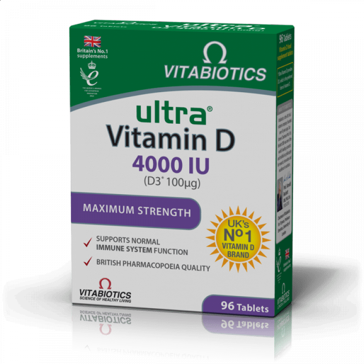 Vitabiotics Ultra Vitamin D3 4000iu 96 ταμπλέτες