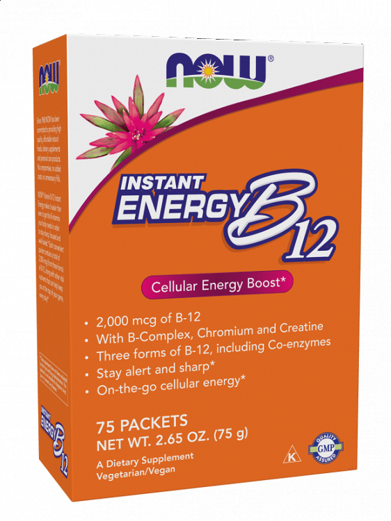 Now Foods Instant Energy B-12 75 φακελίσκοι