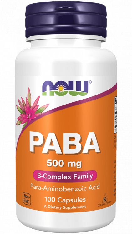 Now Foods PABA 500mg 100 κάψουλες