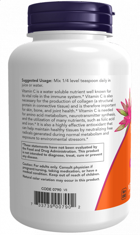 Now Vitamin C Crystals Powder, 227g