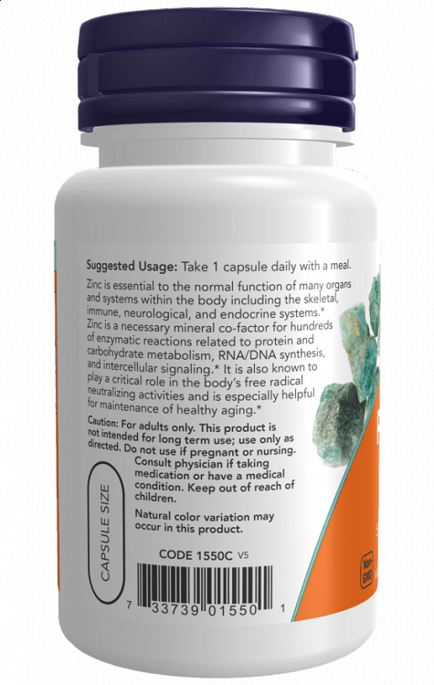 Now Foods Zinc Picolinate 50mg 60 φυτικές κάψουλες