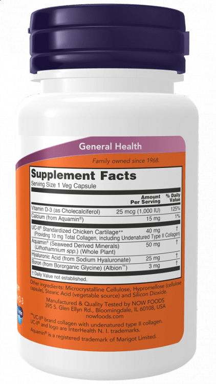Now Foods UC-II 800mg 60 φυτικές κάψουλες