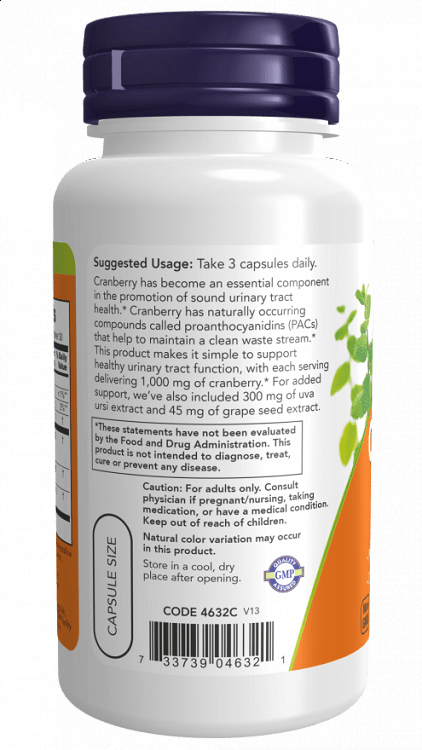Now Foods Cranberry Maximum Strength 90 φυτικές κάψουλες