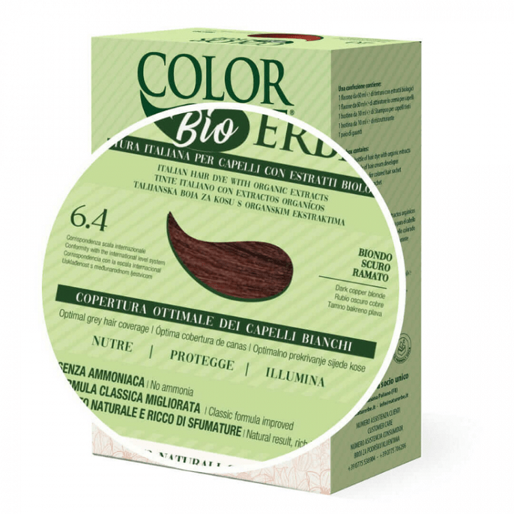 Color Erbe Φυτική Βαφή Μαλλιών 28 Ξανθό Σκούρο Χαλκού