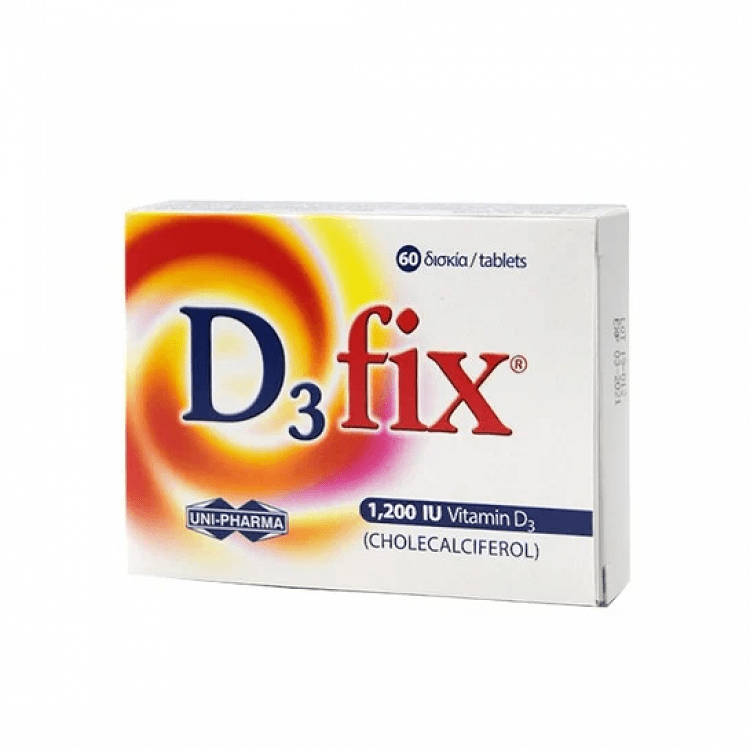 Uni-Pharma D3 Fix 1200iu 60 ταμπλέτες
