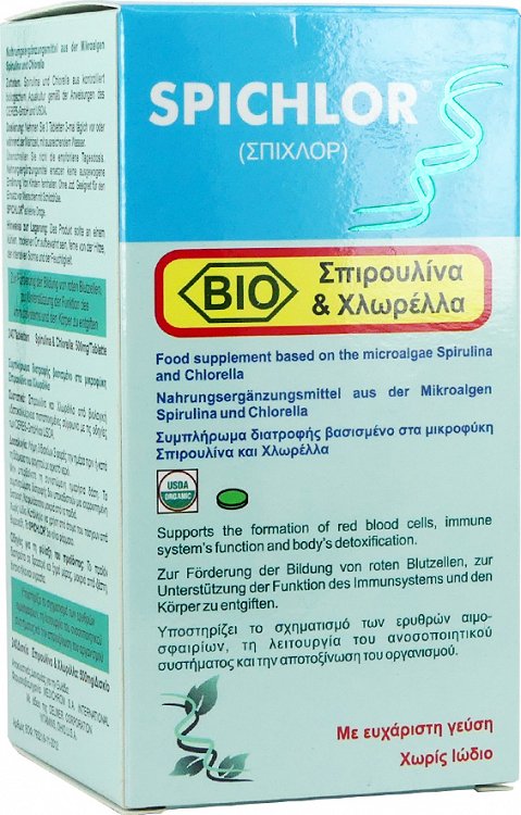 Medichrom Spichlor Spirulina Chlorella 240 ταμπλέτες