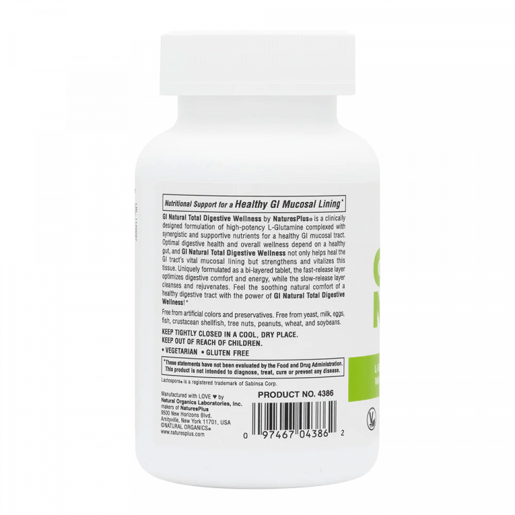 Nature's Plus GI Natural με Προβιοτικά και Πρεβιοτικά 90 ταμπλέτες