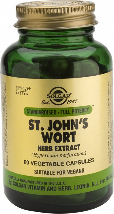 Solgar St. John''s Wort Herb Extract 175mg 60V.Caps