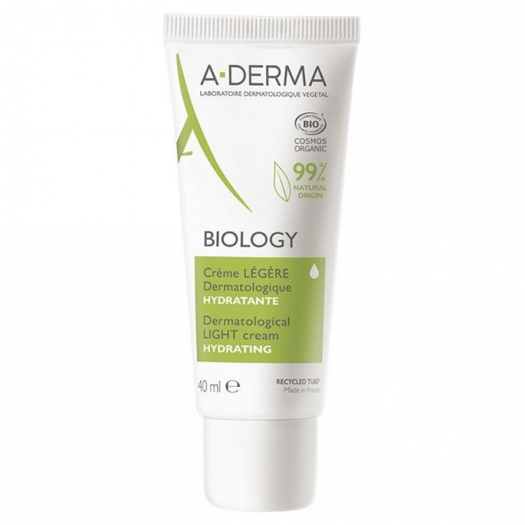 A-Derma Dermatological Light Cream Hydrating Biology 40ml