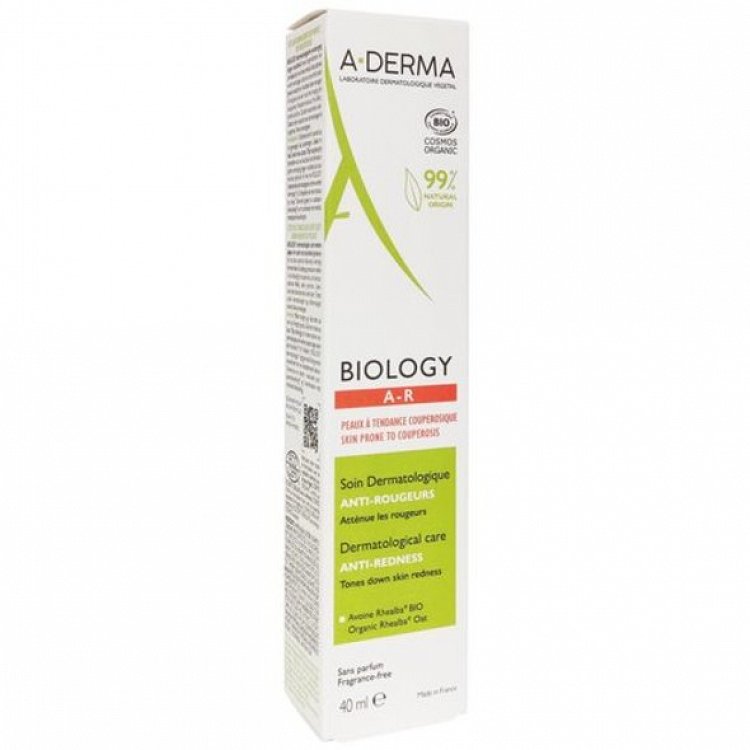 A-Derma Biology AR 24ωρη Κρέμα Προσώπου Ημέρας για Ακμή & Ερυθρότητα 40ml