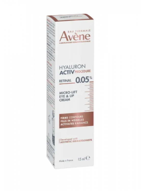 Avene Eau Thermale Hyaluron Activ Procedure Retinal 0.05% Κρέμα Ματιών & Χειλιών για Ανόρθωση Βλεφάρων , Ενυδάτωση , Σύσφιξη & Ανάπλαση 15ml