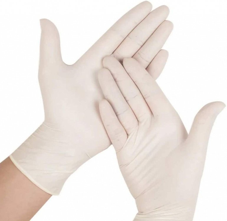 Γάντια Latex Small Με Πούδρα 100Τμχ 