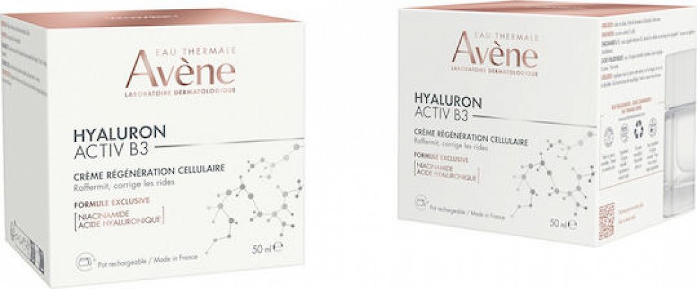 Eau Thermale Avene Hyaluron Activ B3 Κρέμα Προσώπου για Αντιγήρανση & Σύσφιξη με Υαλουρονικό Οξύ & Νιασιναμίδη 50ml