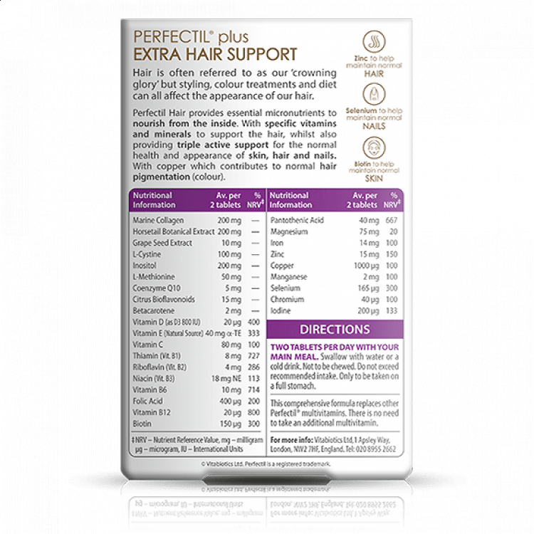 Vitabiotics Hair Extra Support 60 ταμπλέτες