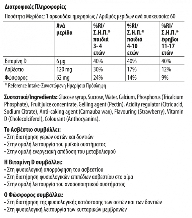 Vican Chewy Vites Ασβέστιο & Βιταμίνη D