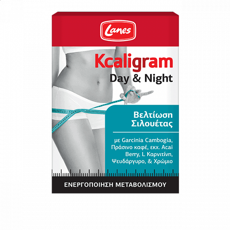 Lanes Kcaligram Day & Night Βελτίωση Σιλουέτας Συμπλήρωμα για Αδυνάτισμα 60 κάψουλες