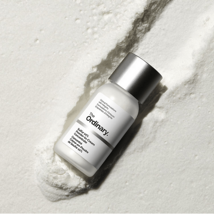 The Ordinary Sulfur 10% Powder to Cream Κρέμα Προσώπου κατά των Ατελειών & της Ακμής 5gr
