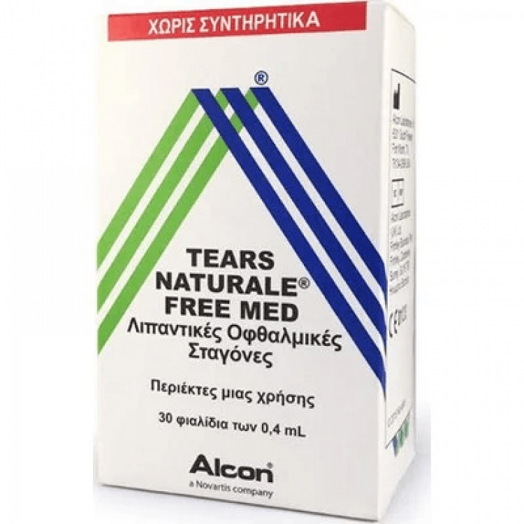 Alcon Tears Naturale Free Med Οφθαλμικές Σταγόνες για Ξηροφθαλμία 30x0.4ml
