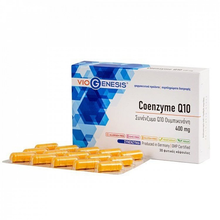 Viogenesis Coenzym Q10 400mg 30 κάψουλες