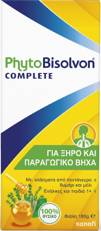 Sanofi PhytoBisolvon Complete Για Ξηρό & Παραγωγικό Βήχα, 180g