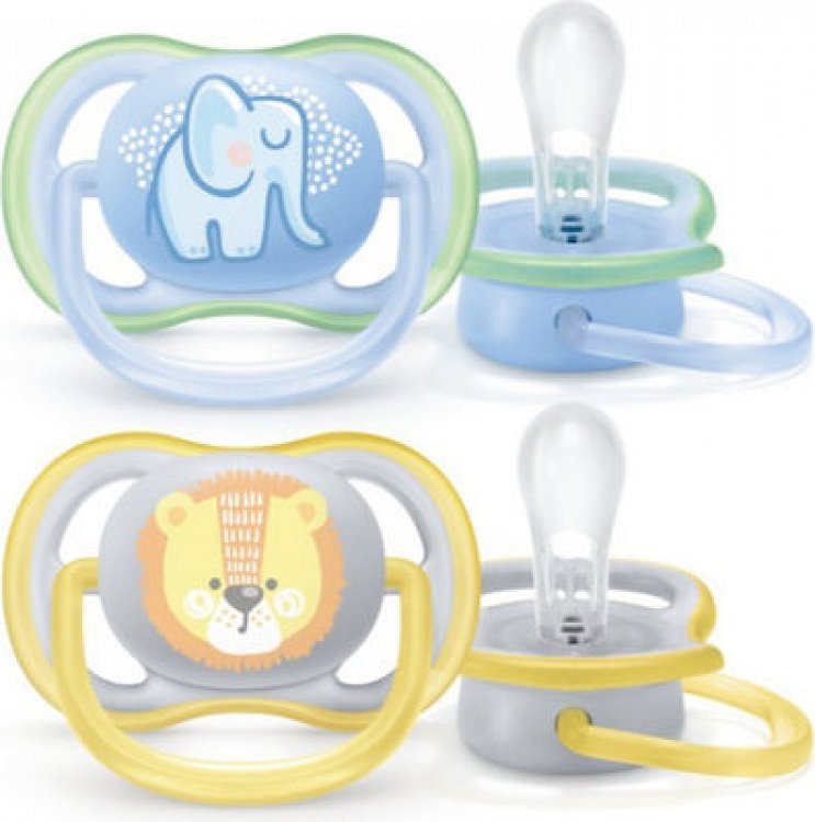 Avent Πιπίλες UltraAir  0-6m αγόρι, 2Τμχ