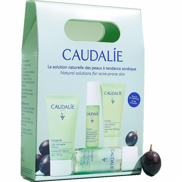 Caudalie Vinopure Kit – Φυσική φροντίδα για λιπαρή & ακνεϊκή επιδερμίδα