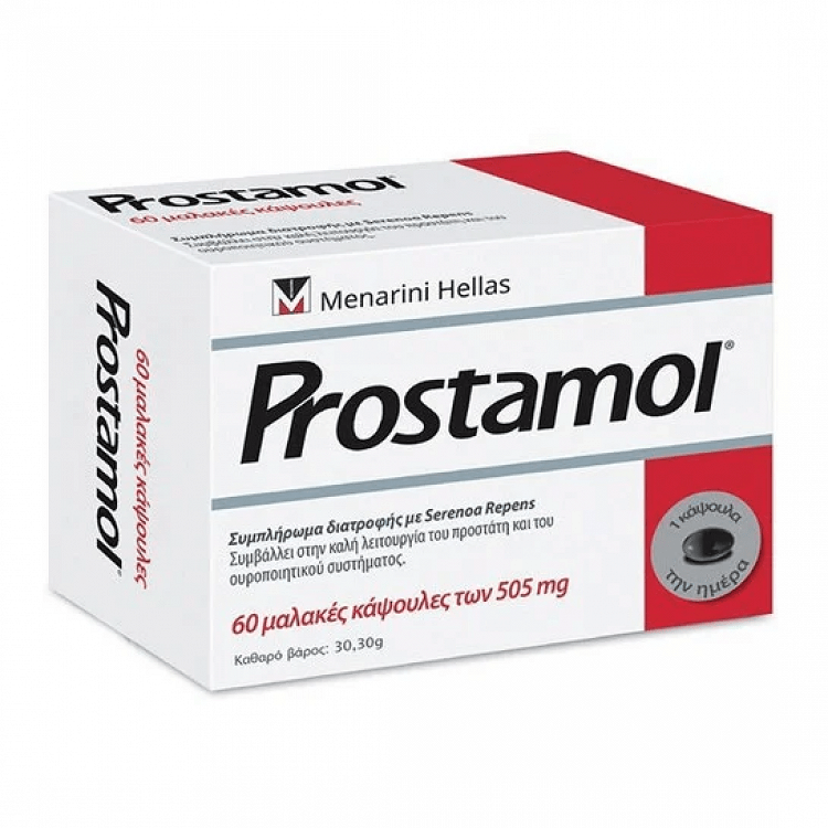 Menarini Prostamol Συμπλήρωμα για την Υγεία του Προστάτη κάψουλες