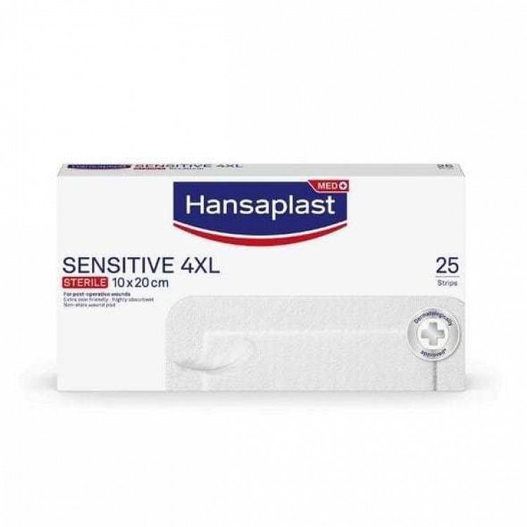 Hansaplast Sensitive 4XL 20x10cm 25τμχ