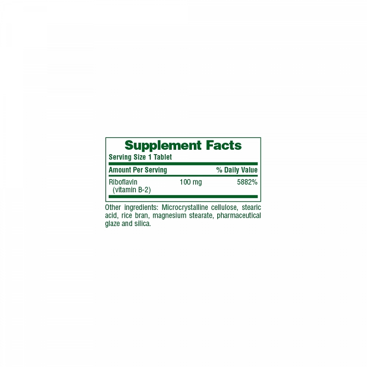 Nature's Plus Vitamin B2 100mg 90 ταμπλέτες