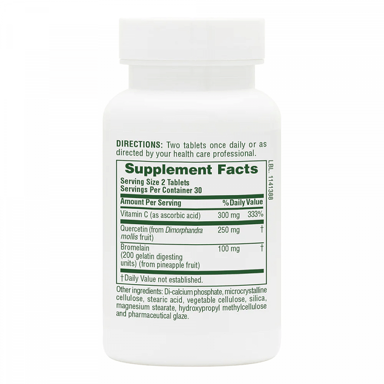 Nature's Plus Quercetin Plus with Bromelain & Vit. C 60 ταμπλέτες