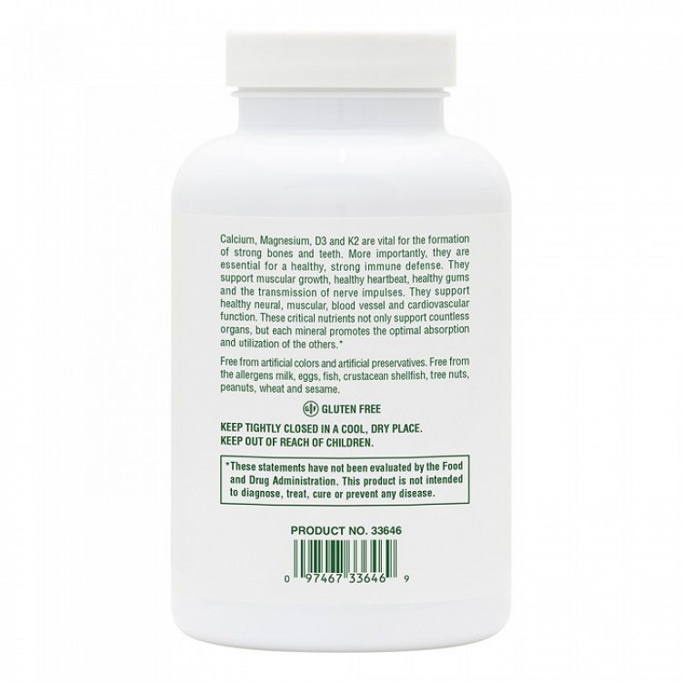 Nature's Plus Bone Support Cal/Mag/Vit D3 with Vitamin K2 90 ταμπλέτες