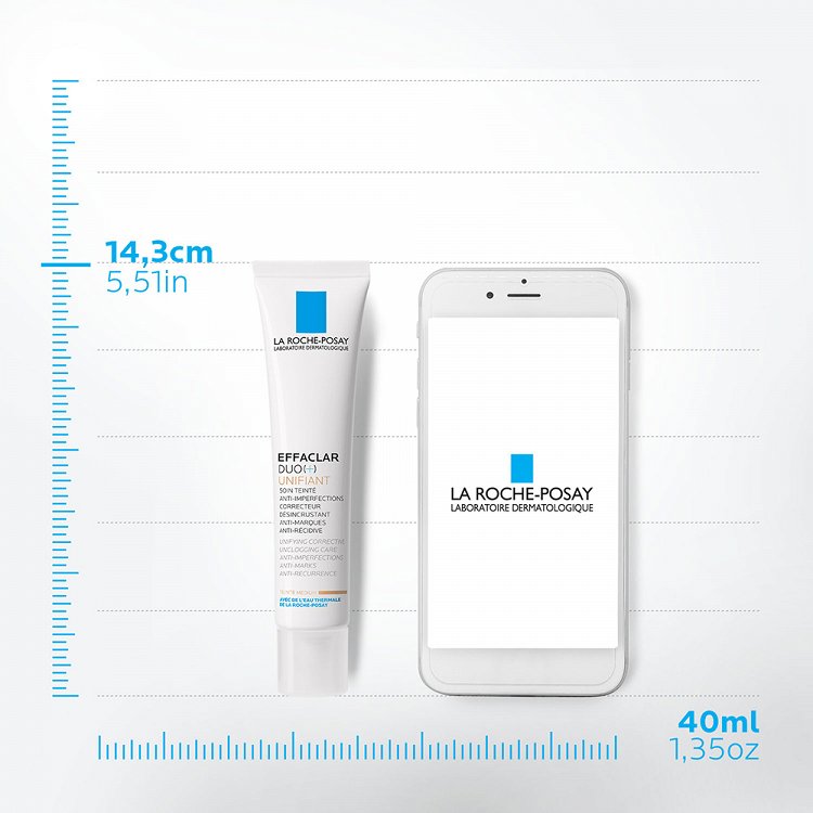La Roche Posay Effaclar Duo+ Unifiant Gel Προσώπου Ημέρας με Χρώμα για Ενυδάτωση, Ατέλειες & Ακμή 40ml